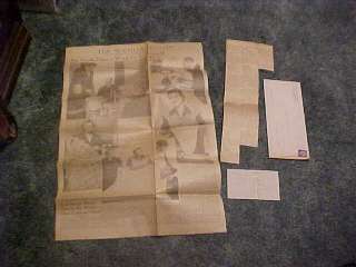 1956 THE WICHITA BEACON NEWSPAPER PAGE RECIPES GREEKS MOM CASTRISOS 