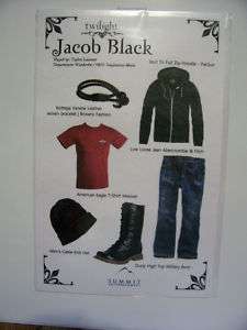 TWILIGHT Jacob Black ~Wardrobe Inspiration Sheet ~NEW  