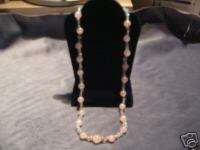 14K Rose Quartz Beads w/Aqua & 14k Saucerbeads Necklace  