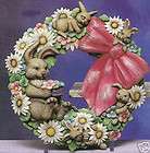 Ceramic Bisque Ready to Paint Easter Bunny Wreath