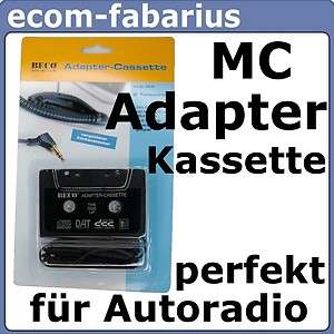 Adapter MC Kassette für Autoradio  Player Adapterkassette 