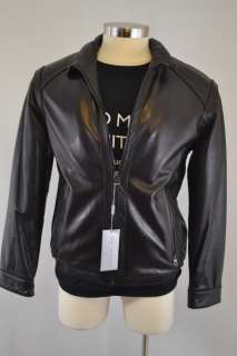   New York Black Leather Motorcycle Jacket $500 NWT Andrew Marc  