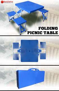 NEW FOLDING PICNIC TABLE W/CASE OUTDOOR PARK TABLE  