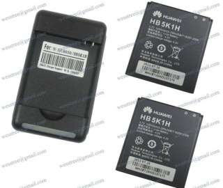 2pcs HB5K1H Battery+USB Charger For Huawei Sonic U8650 C8650 M865 8650 