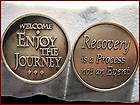ENJOY THE JOURNEY NARCOTICS ALCOHOLICS ANONYMOUS RECOVERY COIN / 134