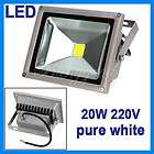 20W Pure White High Power LED Flood Wash Light Lamp Outdoor Waterproof 