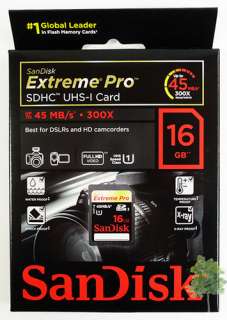 SanDisk Extreme Pro SD SDHC 16GB 16G UHS 1 45MB/s + R  