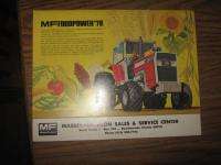 Vintage 1978 Massey Harris Ferguson Tractors Calendar Collectible 