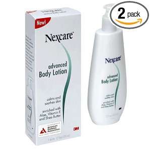 3M Nexcare Advance Body Lotion, 12 Ounces (Pack of 2)