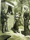 PUNCH and JUDY BOSTON PUPPETS 1883 Engraving Art Matted
