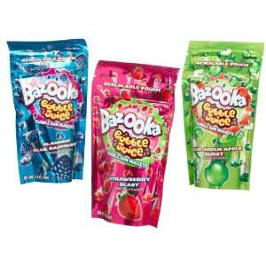 The Topps Company Bazooka Bubble Juice Bubble Gum Nuggets, 2 Ounce 