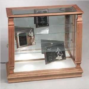  Small Wood Display Case   Oak Electronics
