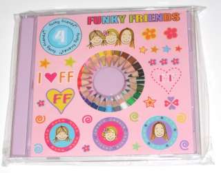 FUNKY FRIENDS Mini Colouring Pencils CD Case School NEW  