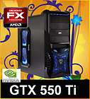 pc gamer x11 amd fx 6100 6x3 30ghz nvidia gtx 550 ti memoire 8go ddr3 