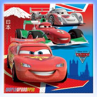 20 Disney CARS 2 Party Disposable 2ply Paper Napkins  