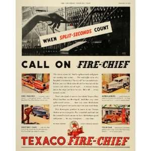  1933 Ad Texas Company Texaco Fire Chief Gasoline Engine 