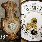Antique French Empire Style 15 Cartel or Mantel Clock,