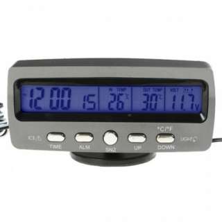 LCD Display Car Thermometer & Voltage w/ Ice Alert NEW  