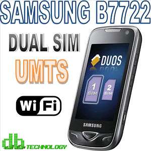   SAMSUNG B7722 UMTS 3G DUAL SIM TOUCH WIFI 5 MEGA PIXEL