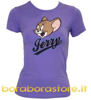 shirt donna Fix Design Tom & Jerry tj2001 lilla tg.L  