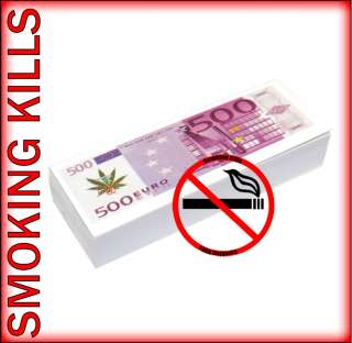 Finest Quality Roach Papers Design  500 Euro Note 05 Booklets of 50 