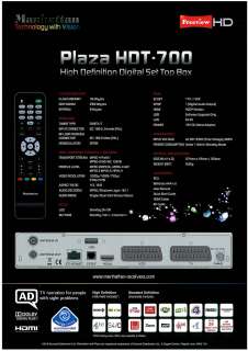 MANHATTAN PLAZA HDT 700 FREEVIEW HD 1080p SET TOP BOX  