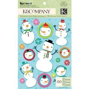  Very Merry Snowman Scrapbook Grand Adhesions Arts, Crafts 