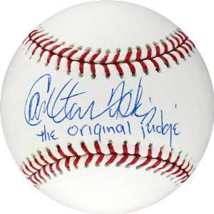  Carlton Fisk Autographed Baseball with Original Pudge 