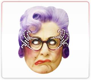 Dame Edna Celebrity Funny Face Mask Ideal For Fancy Dress Hen Stag 