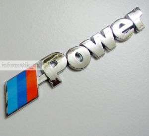  neu Auto Aufkleber Chrom M Power für BMW 3D car sticker