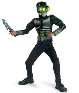 Stealth Commando Deluxe Child Costume   Includes Jumpsuit, Mask, Hood 