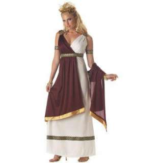 Roman Empress Adult Costume   Includes Dress, Drape, Medallions 