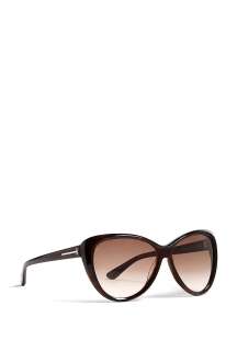 Tom Ford  Malin Brown Tortoishell Sunglasses by Tom Ford