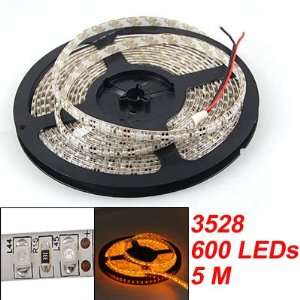   5M Car Water Resistant Yellow 1210 SMD Flexible 600 LED Strip Light