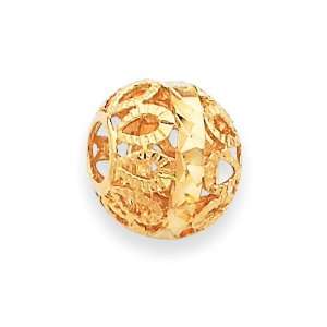  14k Gold Diamond cut Gold Ball Chain Slide Jewelry