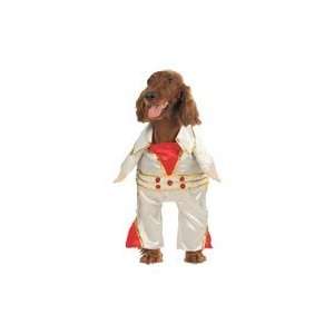 com Halloween Dog Costume   Satin White and Red Rock Star Dog Costume 