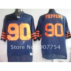  chicago bears #90 julius peppers navy blue jersey chicago 