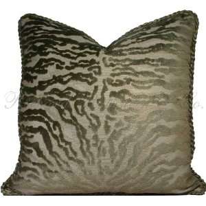  Cut Velvet Animal Print Toss Pillow