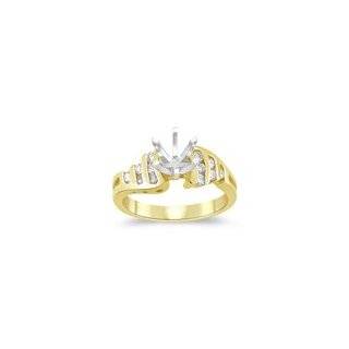   Cts Diamond Ring Setting in 14K Two Tone Gold 3.0 Jewelry 