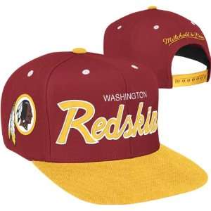 B55 Washington Redskins Mitchell & Ness Retro Vintage Collection  Snapback Hat