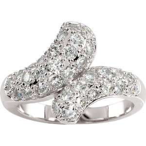   14 karat white gold Moissanite Fashion Ring Diamond Designs Jewelry