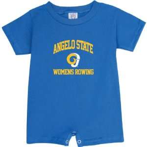   Rams Royal Blue Womens Rowing Arch Baby Romper