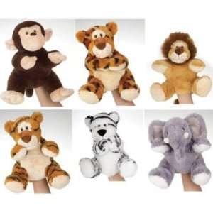  9 Assorted Jungle Animal Hand Puppets Toys & Games