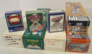 Upper Deck Baseball Sets 1989 to 1996   5 Complete Sets Plus 3 
