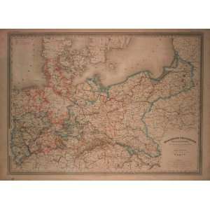  Antique Map of Prussia/Germany, 1850