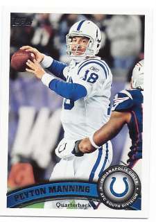 2011 TOPPS INDIANAPOLIS COLTS TEAM SET (14 CARDS)  