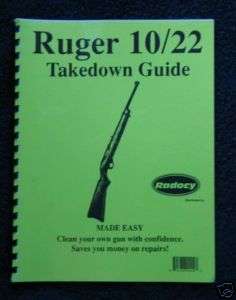 Ruger 10/22 Rifle Assembly / Dis. guide Radocy  