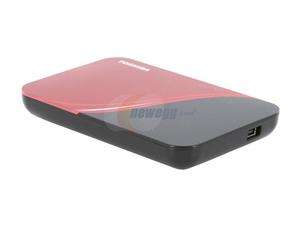   640GB USB 2.0 Rocket Red Portable External Hard Drive HDDR640E04XR