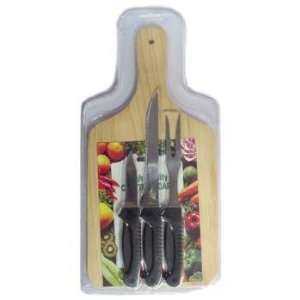  Wood Cutting Board and Cutlery Set Case Pack 24 