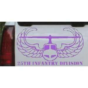 Purple 16in X 27.6in    25th Infantry Division Car Window Wall Laptop 